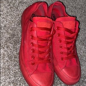All red converse
